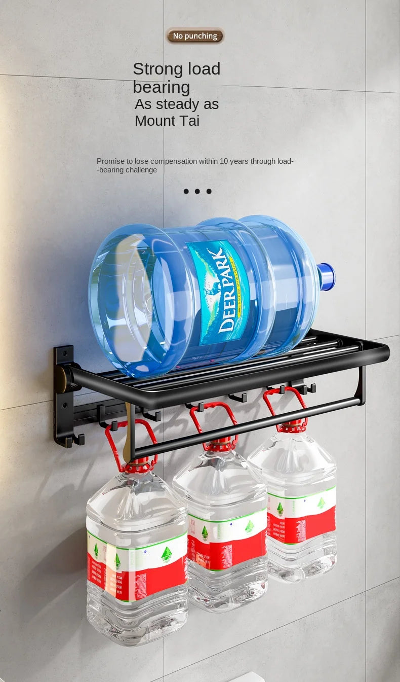 Metalle Badezimmer Handtuchhalter Stanzfreier Rack Toilettenanhänger Raum Aluminium Badezimmer Handtuchhalter, Handtuchhalter, Handtuchhalter Badezimmer