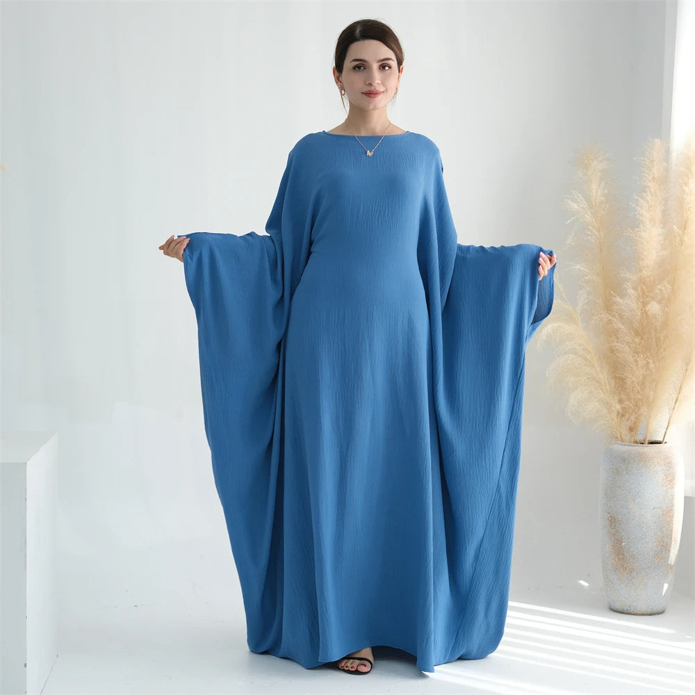 Ramadan Eid Cotton Linen Abaya Turkey Islam Muslim Maxi Dress Prayer Clothes Women Kaftan Kebaya Caftan Robe Femme Musulmane