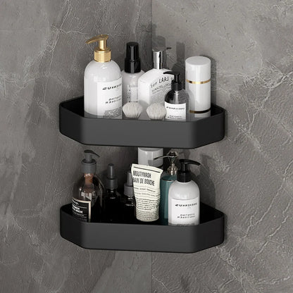 Badezimmerregal Badezimmer Make-up Shampoo Organizer Aluminium Badezimmer Organizer Duschregal Badezimmerzubehör