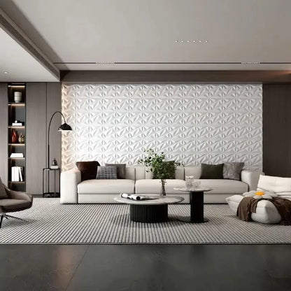 KUUJOJO 3D textured wall panel for indoor wall decoration, suitable for living room, hall, bedroom, hotel, office, send tape