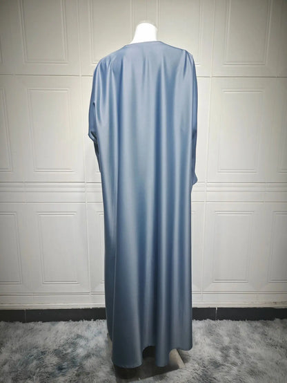 Muslim Dress Women Kimono Cardigan Dubai Open Abaya Turkey Kaftan Eid Djellaba Islam Clothing Robe Kebaya Caftan Marocain Femme.