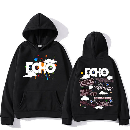 Jin Echo Hoodies Unisex Autumn Winter Casual Vintage Streetwear Sweatshirts Fashion Women New Album Tour Pullover Jin Fans Gifts.