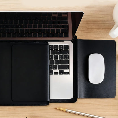 14-16 inch PU Leather Laptop Sleeve Bag Protective Case Cover Laptop Sleeve Case for MacBook Air 15 2023-2025 Pro 16 2021-2024.