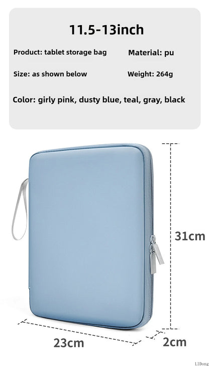 Tablet Cases Bag Sleeve 7.9-12.9 Inch Tablet pouch for IPad air case Pro Samsung Xiaomi Tablet pouch Shockproof  Multi Pockets.