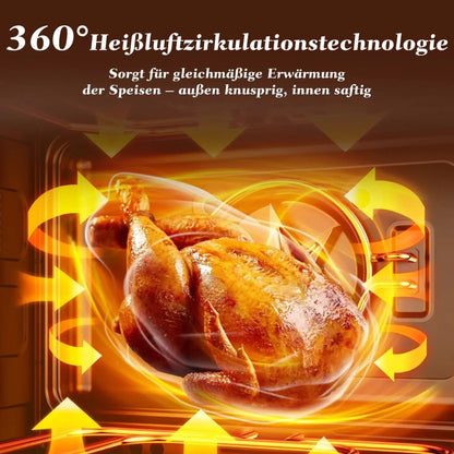 8L Electric Hot Fryer Oven Oilless Cooker Multi Function Air Fryers Smart Machine Viewing Window & LED Touch Control,Top Cheap.