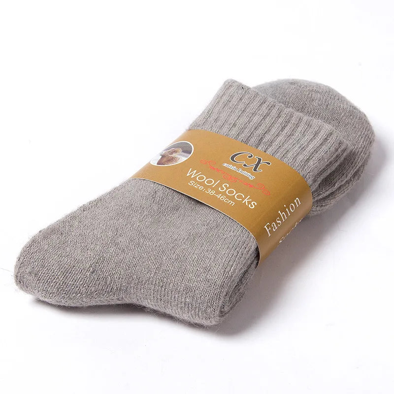 2025 New Winter Super Thicker Warm Socks Wool Male Men Women Socks Solid Socks Merino Wool Socks Against Cold Snow Terry Socks.