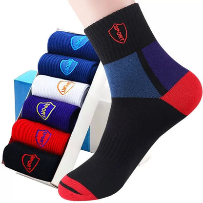 10/5/3pairs Breathable Con Sports Stockings Men Bamboo Fiber Autumn and Winter Men Socks Sweat Absorption Deodorant Business Sox