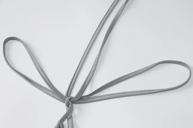 Dulzura Herbst Frauen Halter-Backless Midi Kleid Für Frauen Bodycon Sexy Party Elegante Outfits Abend Geburtstag Kleidung Y2K 2024