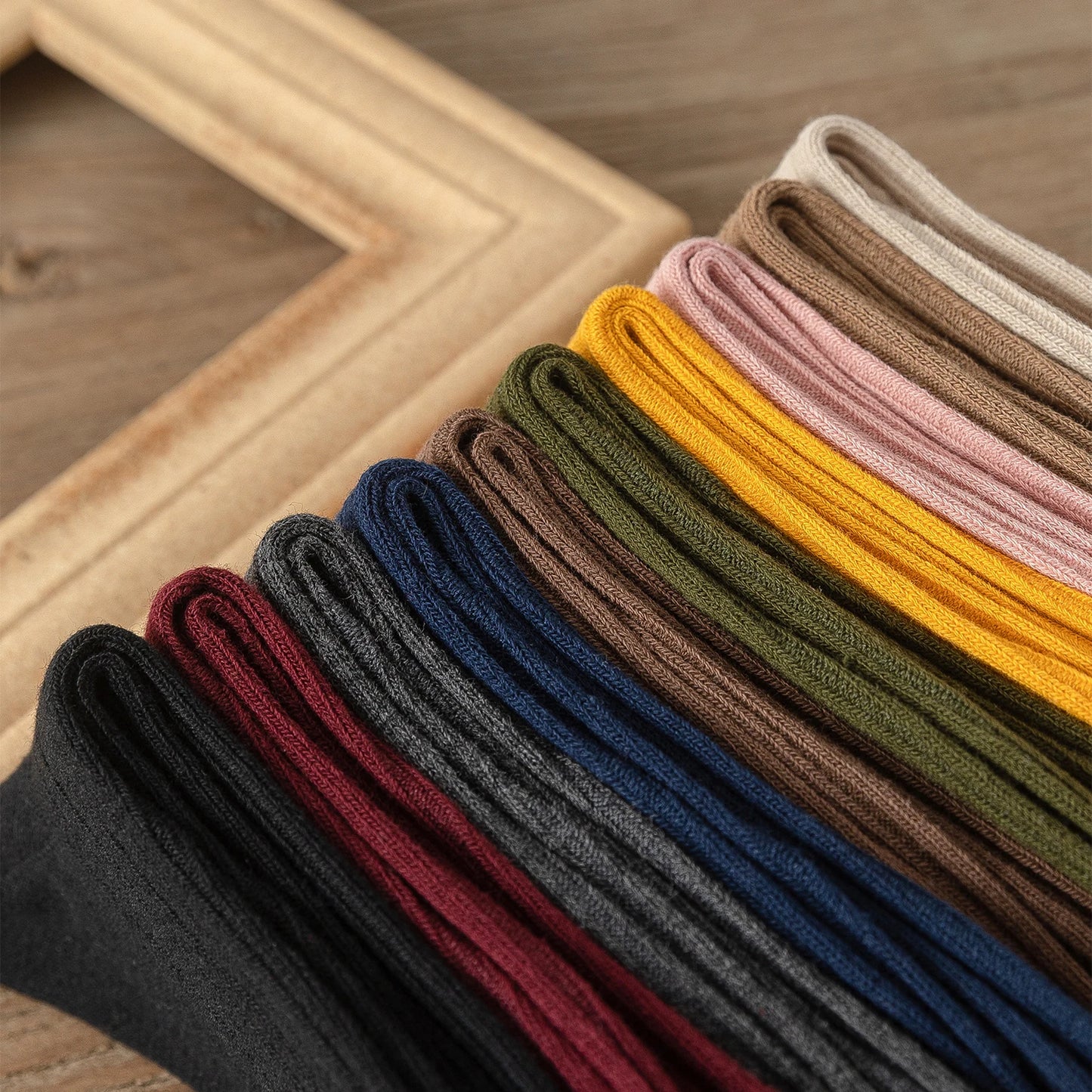 10Pairs Retro Women Cotton Loose Socks Autumn Winter Knitting Solid Color Long Black Pink Korean Japanese Student Girls.