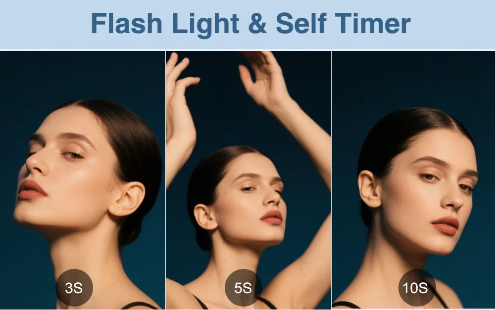 Ourlife AC600 Digital Camera 4K 64MP UHD Cameras 18X Digital Zoom 180° Flip Screen Vintage Vlogging Camera for YouTube Autofocus.