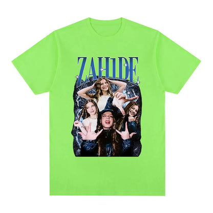 Zahide Merch Graphic Print T-shirt Men Women Fashion Hip Hop T Shirts Cotton Casual Oversized Short Sleeve T-shirts Streetwear.
