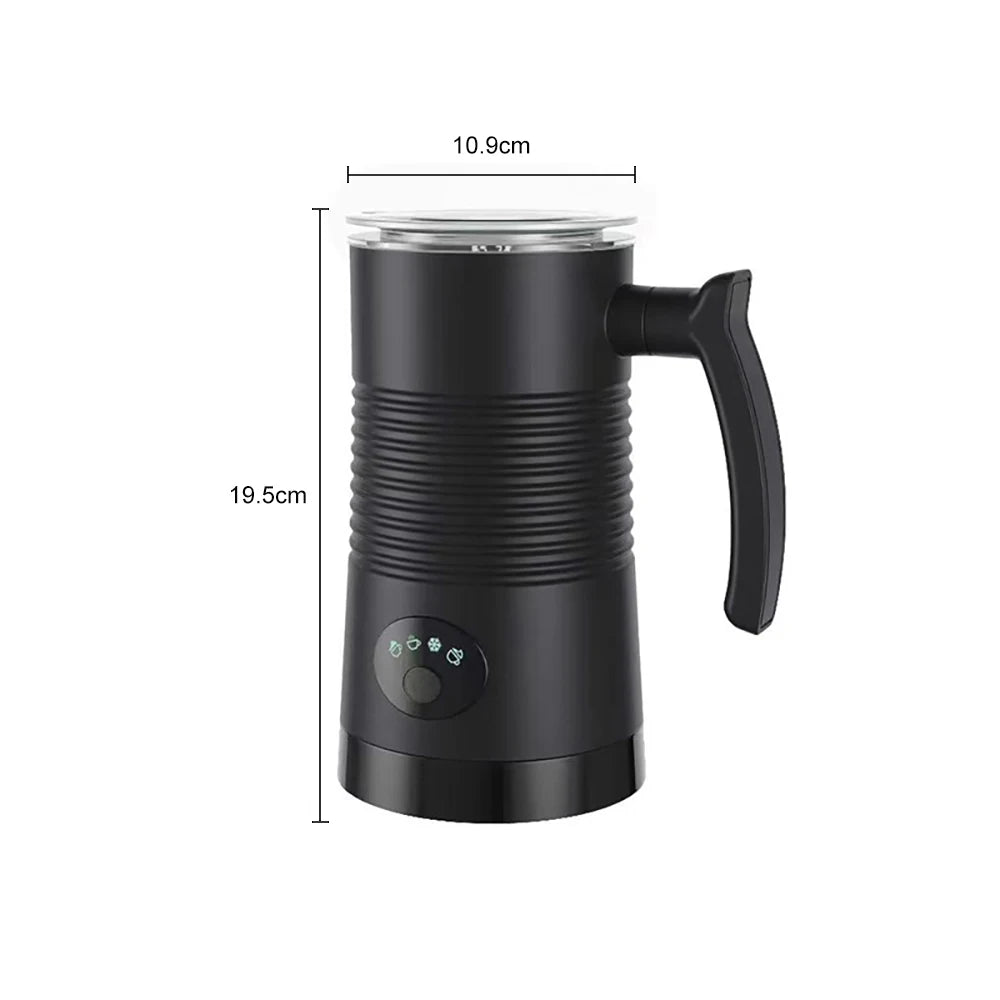 Electric Milk Frother Automatic Rotary Foamer for Coffee Cappuccino Latte 4 in 1 Hot and Cold Foam Maker Milk Frother Foamer.