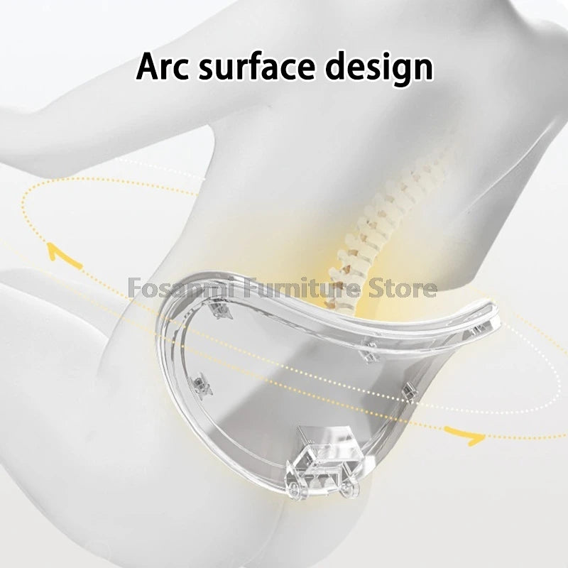 Verstellbarer, ergonomischer Liegestuhl für das Heimbüro mit Fußstütze, atmungsaktive Mesh-Computer-Gaming-Drehstühle mit Lordosenstütze