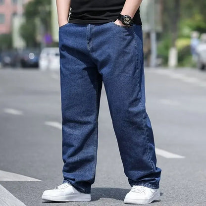 Oversize Jeans for Man Male Jeans Pants Denim Pants Men's Jean Big Size Baggy Y2k Mens Cargo Black New Wide Leg Trousers.