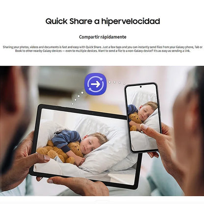 Samsung Galaxy Tab A9+ WI-FI, Tablet, Octa-Core, 8 MP Camera, 11 in, 7040 mAh battery.