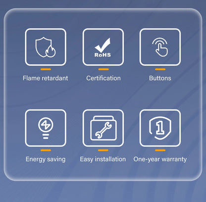 BSEED 1/2/3 Gang Wandschalter 2-Wege-Treppenlichtschalter Plus Typ-C USB-Buchse EU-Standard-Glasscheibe.
