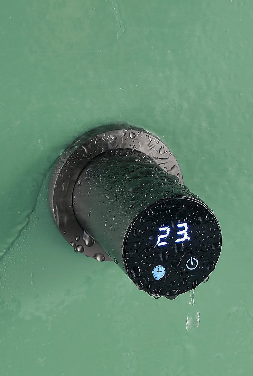 Bathroom Electric Heated Towel Rail Warmer Digital Display Temperature Time Control Smart Home Concealed Bar 304 Stainless Steel.