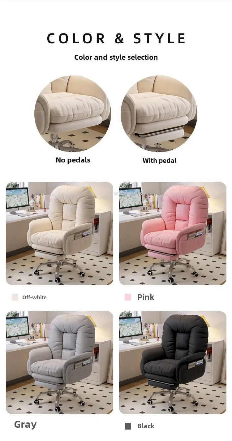 Heimcomputerstuhl, bequem, sitzend, Arbeitszimmer, Büro, Schlafsaal, Schlafzimmer, faules drehbares Sofa