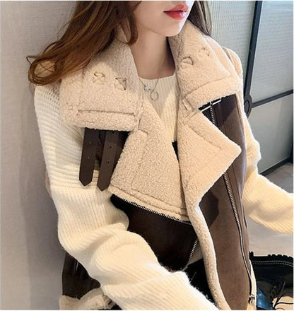 Ärmellose Jacke weibliche Pu Leder Weste Mantel Frauen 2024 Herbst Winter neue Motorrad Weste lose Oberbekleidung Roman beliebte Top.