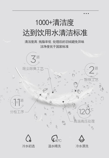 Goose Down Soft Duvet Luxury Blanket King Queen Twin Size Comforter Bedding Filler Bread Shape Super Warm Quilt.