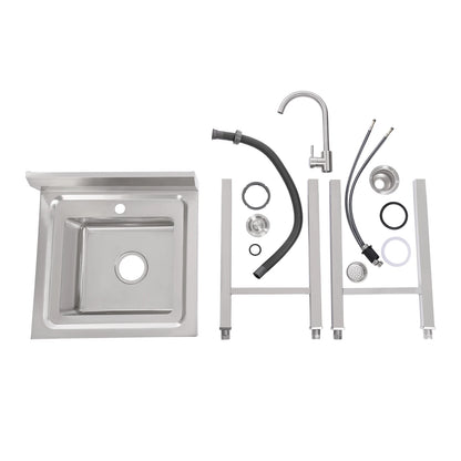 Moderne kommerzielle Spüle 201 Edelstahlspüle für Küchencafés, Bars, freistehende kommerzielle Spüle 360 °   Drehung stabil und sicher