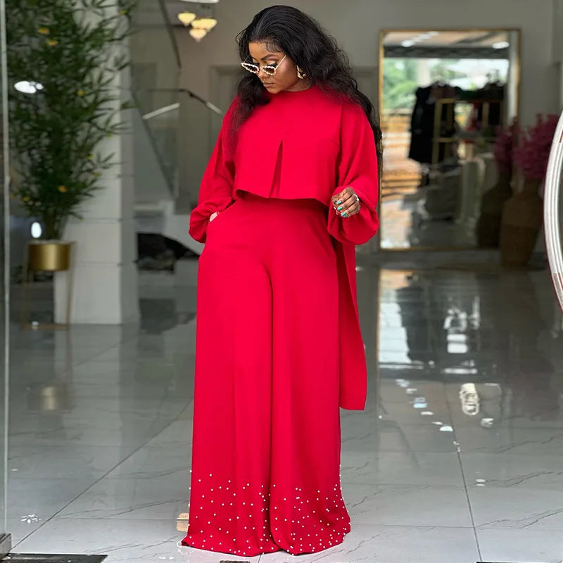 2 Piece Women Sets 2025 New Arrival Spring Summer Matching Sets Solid Color Two Pieces Sets Top And Pants Suits Outfits Clothing.