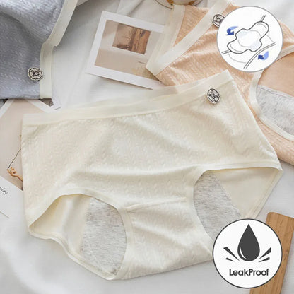 Panties for Menstruation Cotton Menstrual Panties Mid Waist Period Underwear Culotte Menstruelle Leak Proof Bragas Menstruales.