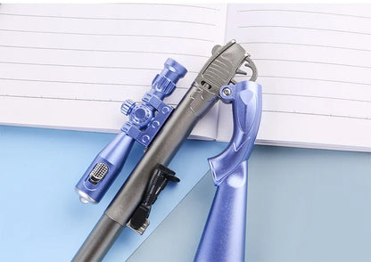 Kreative Simulation 98K Scharfschützengewehr Neutralstift mit Licht 0,38 mm schwarze Geltinte Student Schule Schreibwaren PUBG Lichter Stifte Geschenk.