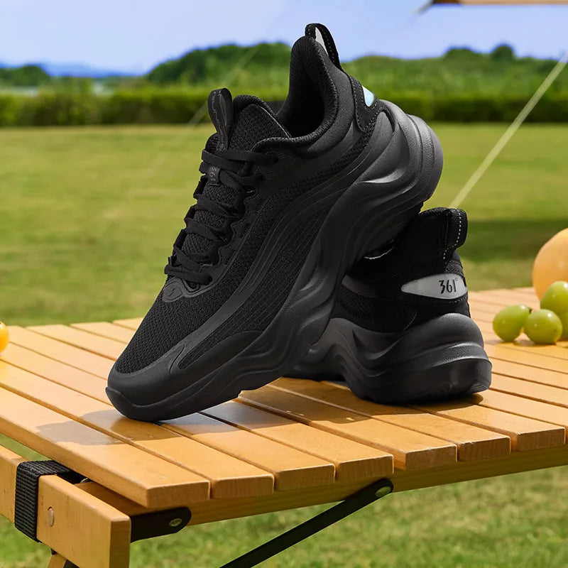 361 Degrees New Women Running RacingShock Absorbing Wear Casual All-Match Resistant Trendy Thick Bottom Female Sneaker 682412245.