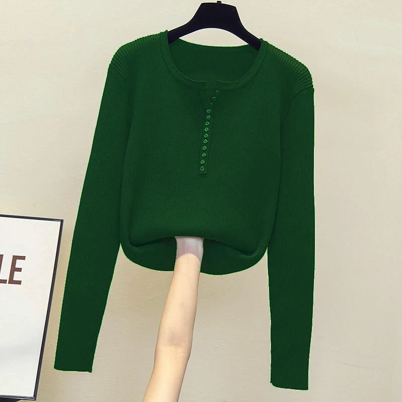 2026 gestrickte Frauen Pullover Taste V-ausschnitt Pullover Herbst Grundlegende Pullover für Weibliche Pullover Schlank Solide Bold Streifen Tops.