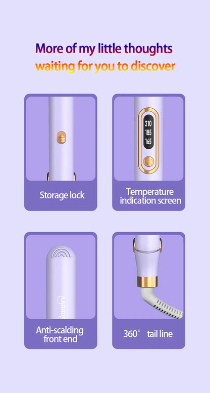 Women's Electric Hairbrush For Xiaomi Straight Hair Curly Hair 2 in 1 Negative Ion Hair Care 10 Seconds Quick Heating Hairbrush.