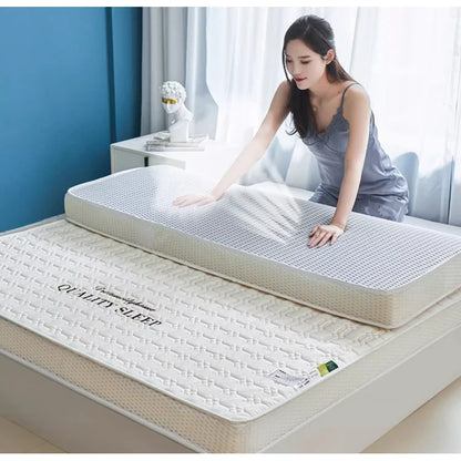 Latex-Schwammfüllung, Matratze, Bodenmatte, faltbar, langsamer Rückprall, Tatami-Baumwollbezug, Tagesdecken, 4/7 cm dicke, weiche Matratzen