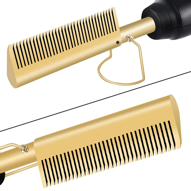 Hot Comb Straightener Electric Hair Straightener Portable Hot Comb Electric Hot Comb For Wigs.