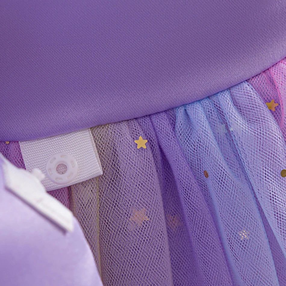 Elegantes, ärmelloses Tüll-Ballkleid für Kinder, Bühnenaufführungen, Hochzeiten, Weihnachten, Mädchenkleider, Mädchen-Prinzessin-Partykleider.