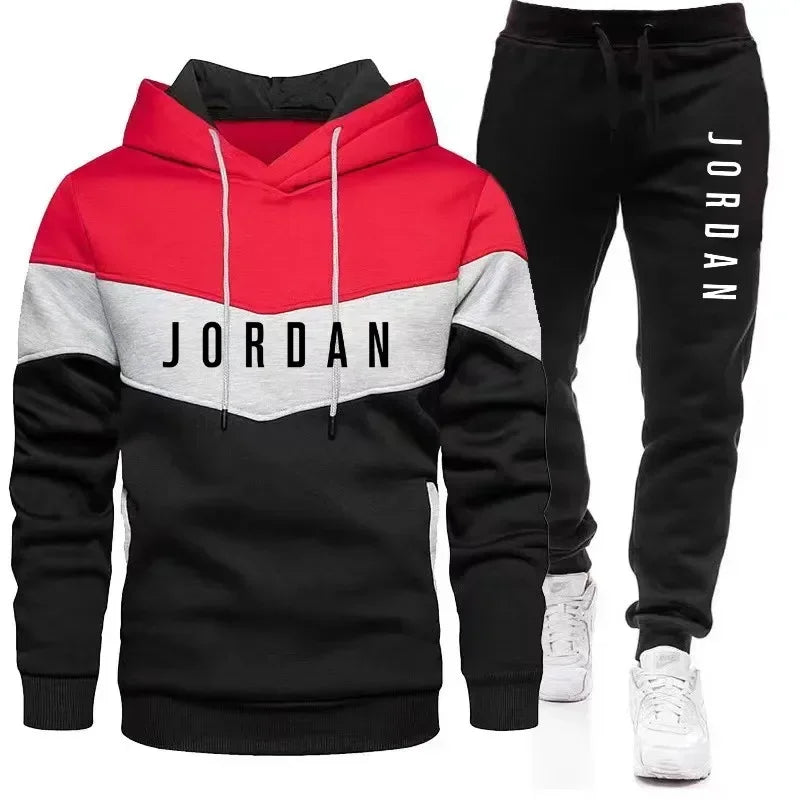 Men's casual jogging sportswear 2025, hoodie + casual sport pants, a warm and fashionable autumn and winter 2-piece set.
