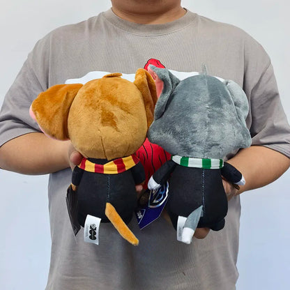Exclusive Warner 100th Anniversary Tom and Jerry Plush Doll in Harry Potter Costume, Cute Small Keychain Stuffed Animal Gift.
