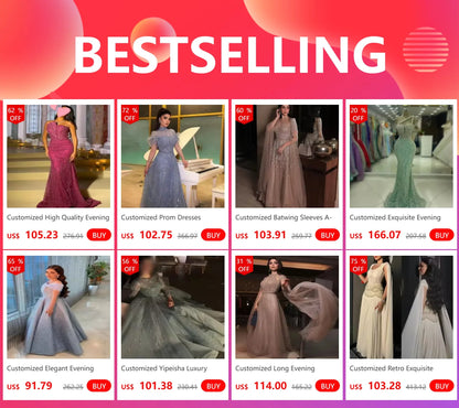 Maßgeschneiderte exquisite Abendkleider, wunderschönes, schillerndes, rückenfreies Fischschwanzkleid mit einer Schulter und Perlenstickerei, langes Kleid, formelle Partykleider.