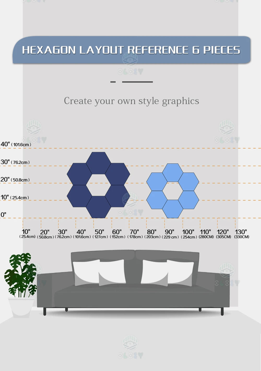 Sound Absorbing Wall Panels Hexagon 6 Pcs Bedroom Acoustic Insulation Sound-absorbing Panels Decor Acoustic Absorption Panel