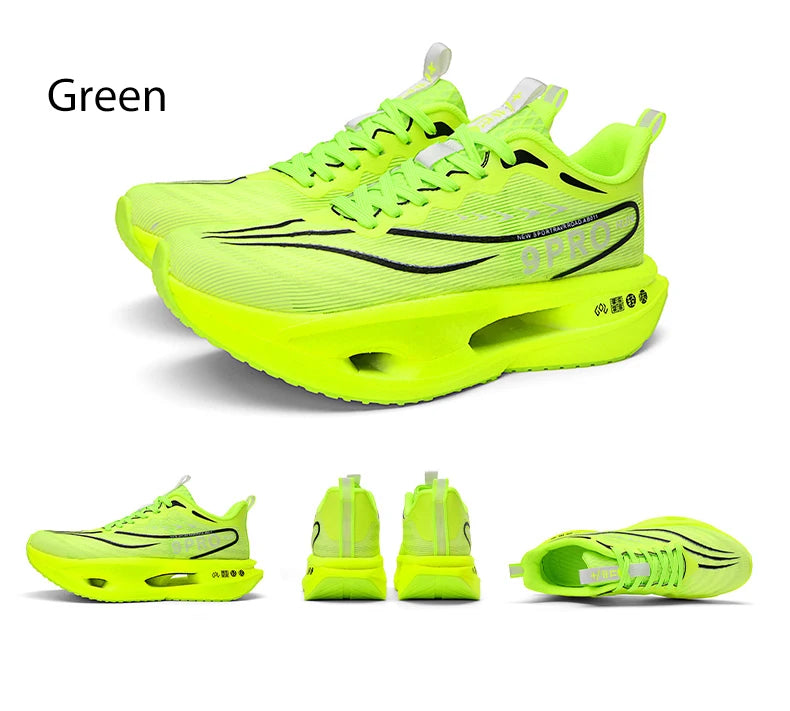 Cushioning Running Shoes 9PRO for Men Carbon Board Sneakers Outdoor Training Sports Lightweight Breathable Shoes Women's 2025