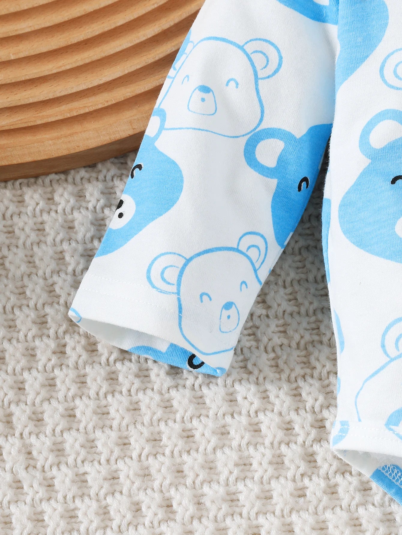 0-9 Months Baby Boy Set Little Bear Long Sleeve Bodysuit+Pants+Hat+Socks 4pcs/Set Baby Spring Autumn clothing Newborn set