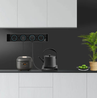 Wandsteckdose EU UK FR Korea Standard Home Küche Badezimmer Büro Wandsteckdosen Stecker Adapter Weiß Schwarz.