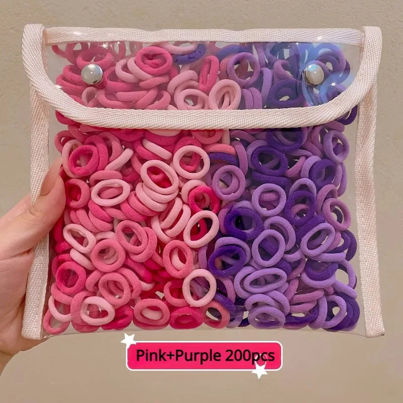 Fresh Simple Women's Hair Ties And Hair Accessories Set High Elasticity Cute Geometric Design Resin Hair Bands for African Eu...