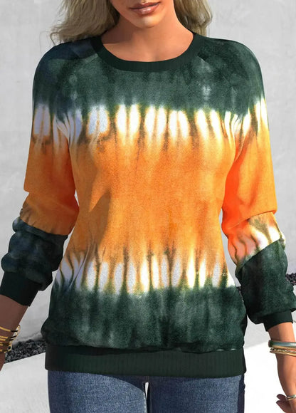 Pullovers Casual Sweatshirts For Women Tie Dyed Tops Autumn Fashion Streetwear y2k Clothes Ropa de Mujer Sudaderas