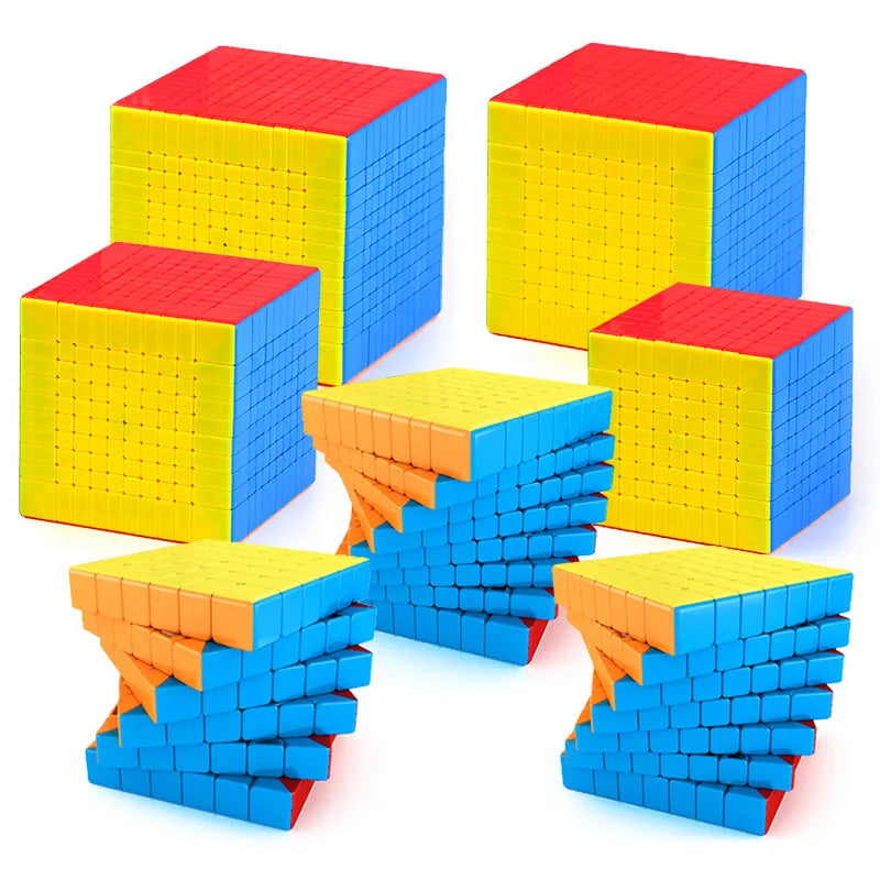 MOYU Meilong 9x9 10x10 11x11 12x12 13x13 Magic Cubes Speed Puzzle Cubes Toys Professional Puzzle Cubo MagicoToys Speed Cube.