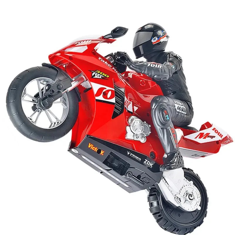 1/6 RC Motorcycle Rc Cars Self-stable Balance Standing on One Wheel Competitive Racing Drift Stunt Electric Motorcycle for Kids.