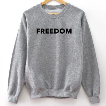 FREEDOM Charlie Kirk Sweatshirt Unisex Free Speech Patriotic Love America Sweatshirt Hoodie Republican Unisex Hooded Sweatshirt.