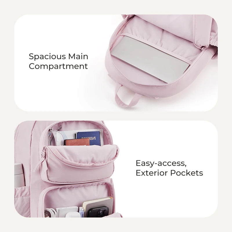 BAGSMART Laptop Backpack Large Capacity Women Casual Travel Bag College School Backpack For Boys Girls.