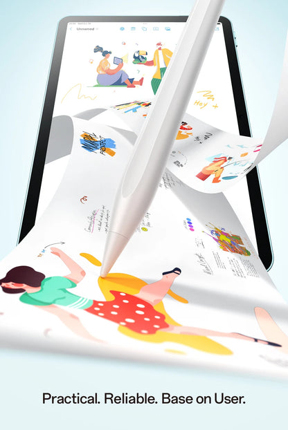 Baseus 3rd Gen Bluetooth Stylus for Apple Pencil Palm Rejection Compatible with iPad pro Mini Air 2024 2022-2018 for Apple Pen.