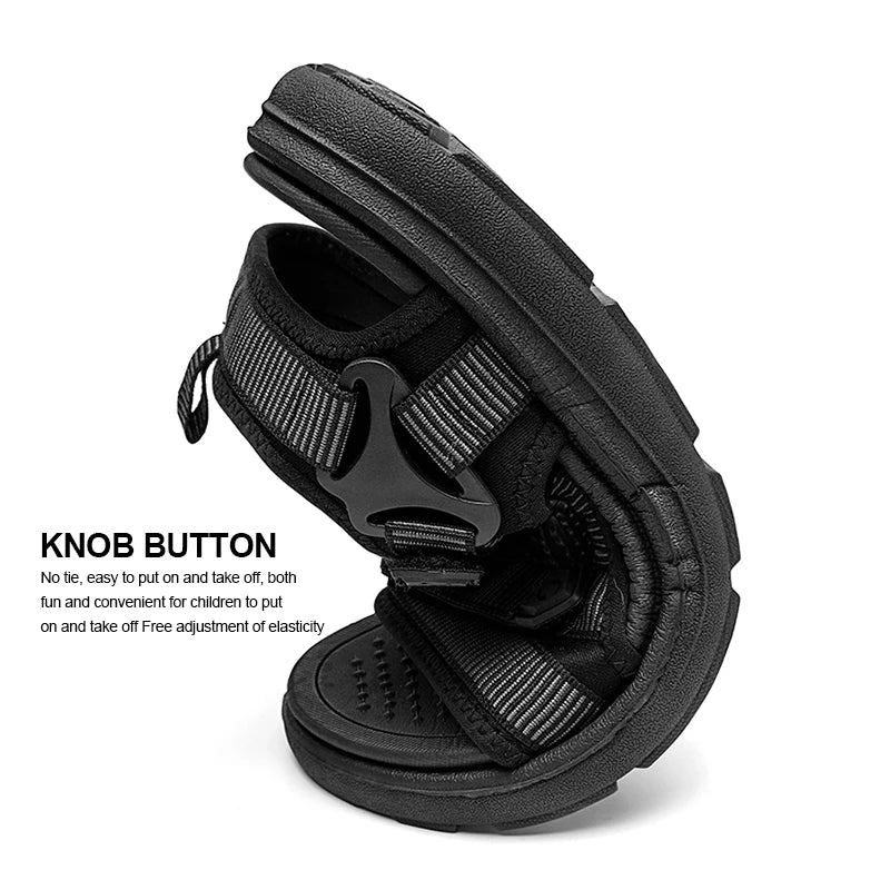 Summer Men's Sandals Outdoor Wadable Man Yoga Mat Insole Gladiator Open Beach Slippers Antiskid Durable Flat Men Shoes.