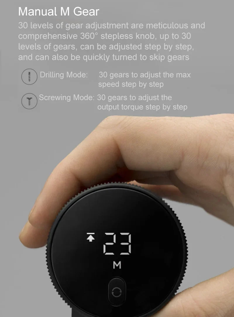 Neue Xiaomi Mijia Bürstenlosen Bohrmaschine Schraubendreher Smart Home Power Tool Typ-C Wiederaufladbare Multifunktionale Akku-bohrschrauber